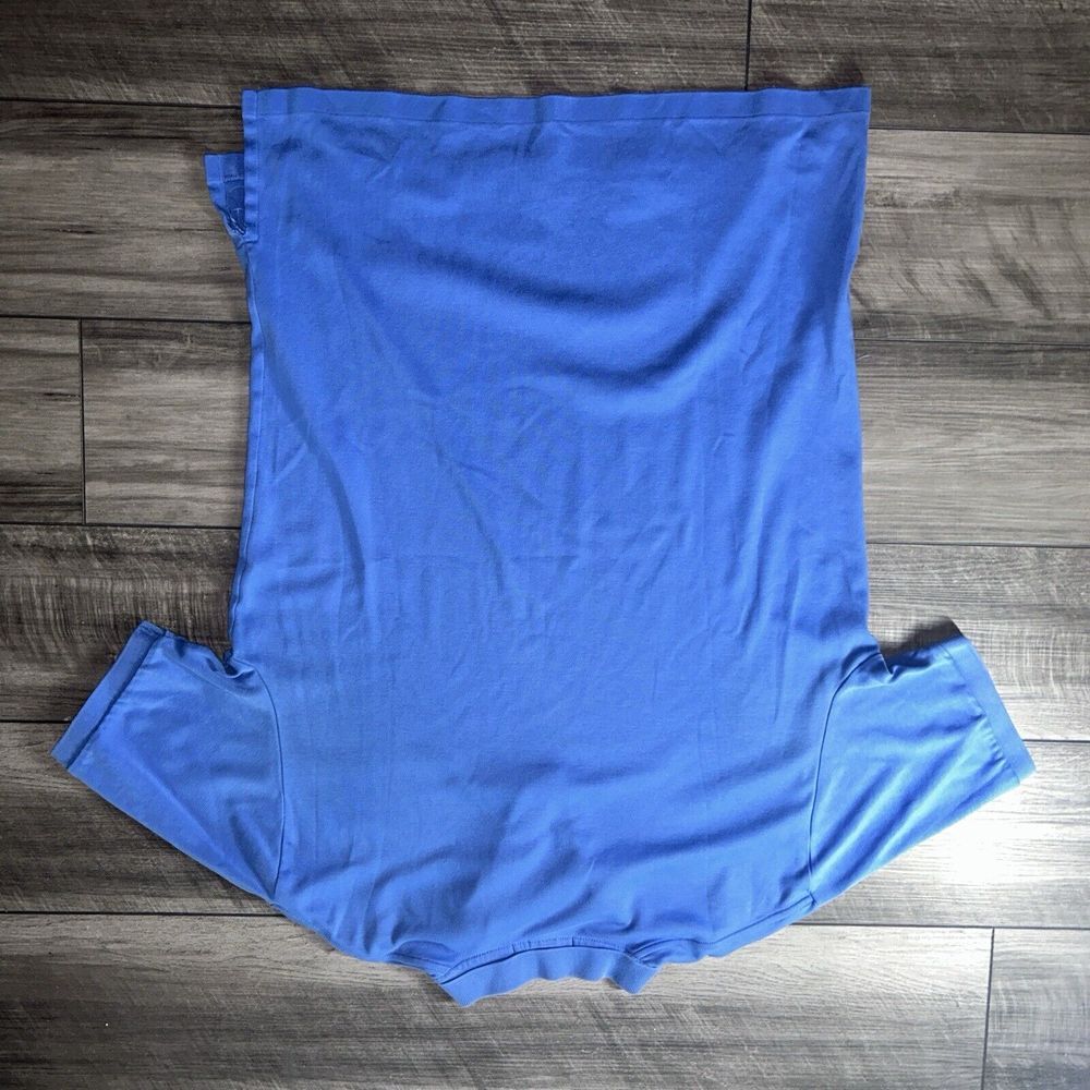 Vintage Polo Ralph Lauren Short Sleeve Baby Blue Orange‎ Pony Men's L Large - Picture 5 of 8